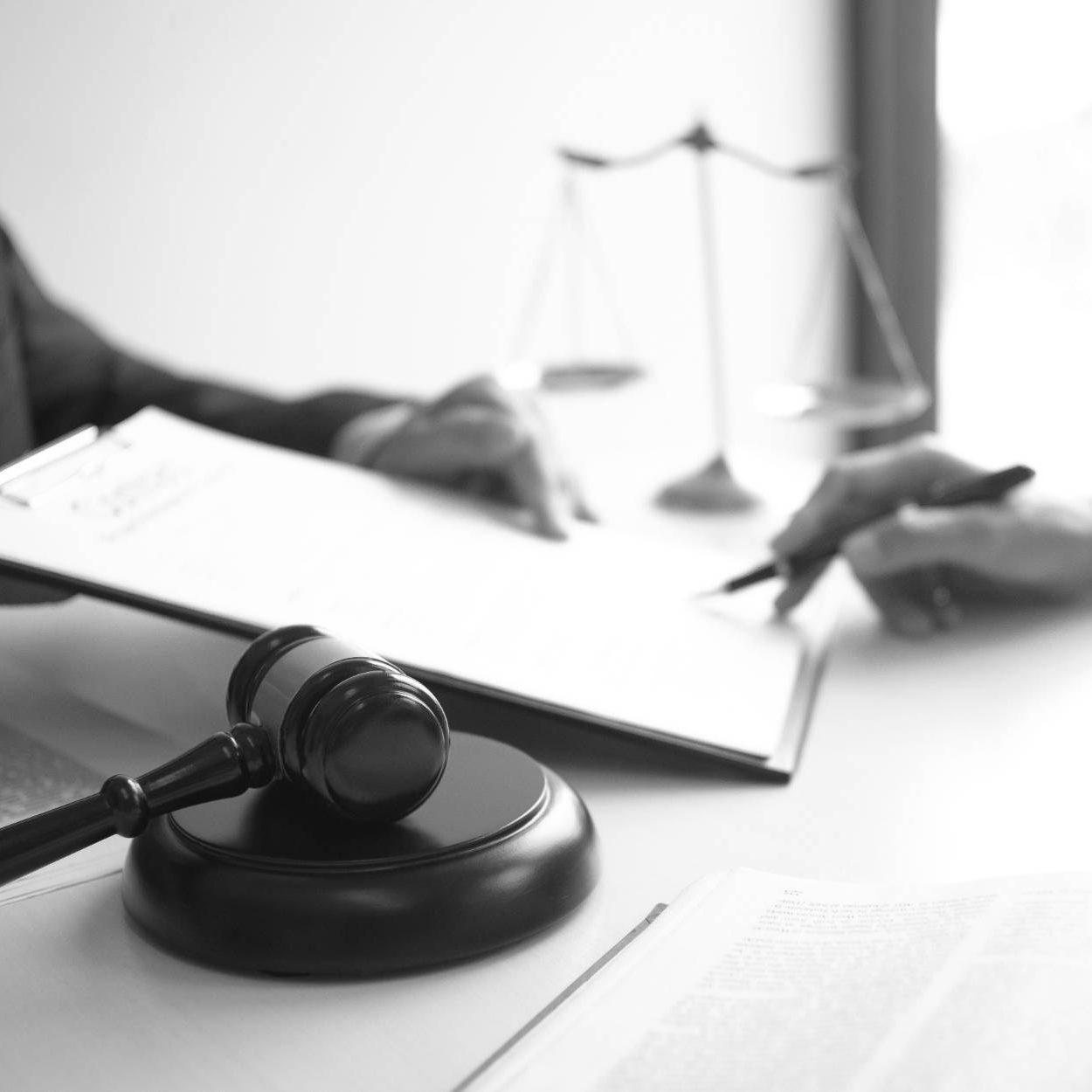 Lawyer And Client With Legal Contract Signing In Law Firm2